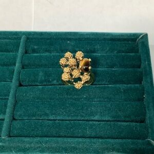 14K Gold Filled Elegant Cats Eye Ring